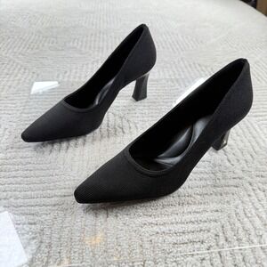 Cosy Island Pumps Womens 8.5 Black Office Siren Chic Classic Sexy Party Work